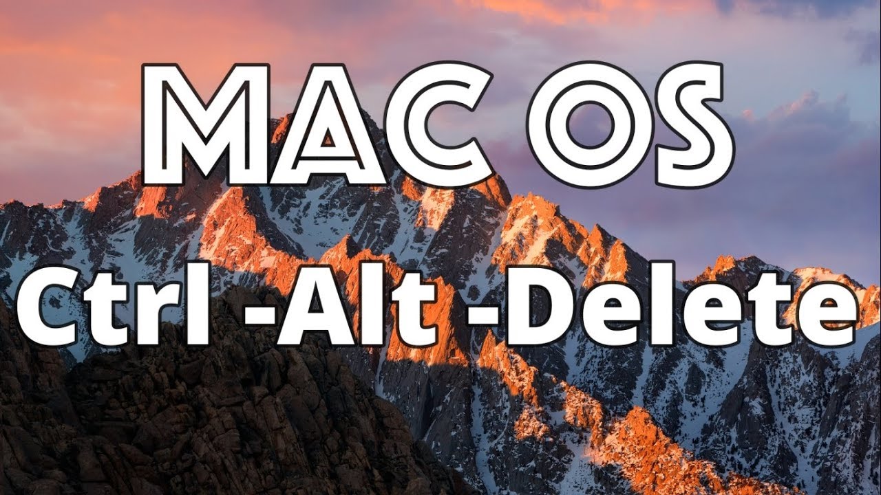 control alt delete mac for windows